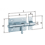 VERROU BOX + GACHE 100/160 ZINGUE - GACHE ATTACHEE